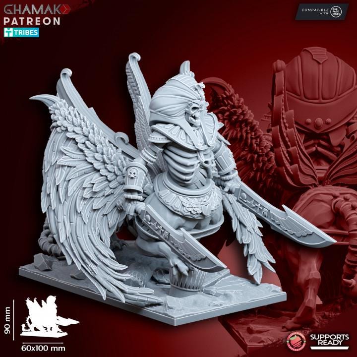 Undead Pharaohs Sphinx | 28mm Heroic-Scale Fantasy Monster Miniatures