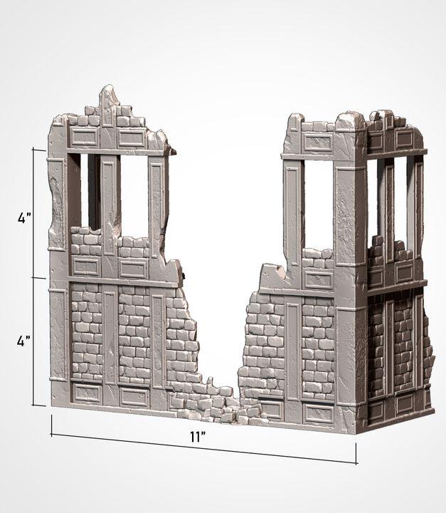 City Ruins (Old School)| 32/28mm Wargaming Scenery and Miniature Terrain