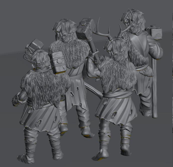 Savage Hillmen Warriors | 28mm Scale Fantasy Infantry Miniatures