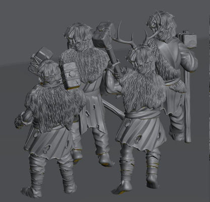 Savage Hillmen Warriors | 28mm Scale Fantasy Infantry Miniatures