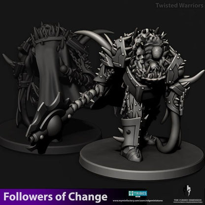 Fantasy Followers of Change Twisted Warriors | 28mm Heroic-Scale Fantasy Miniatures
