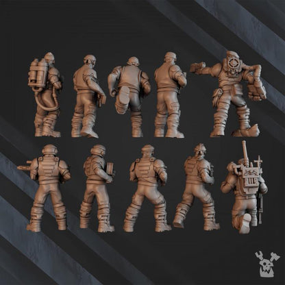 Green Hell Division Commando Squad | 32/28mm Heroic-Scale Sci-Fi Infantry