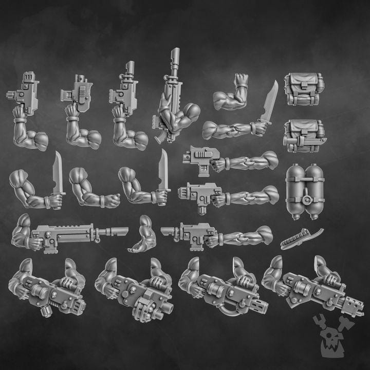 Orc Slayer Squad | 32/28mm Heroic-Scale Sci-Fi Infantry