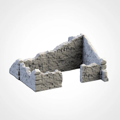 Fantasy Town Ruins | 32/28mm Wargaming Scenery and Miniature Terrain