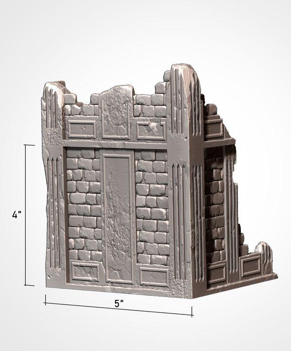 City Ruins (Old School)| 32/28mm Wargaming Scenery and Miniature Terrain