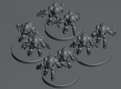 Skyborn Battlesuits | 8mm Epic Scale Sci-Fi Walker Miniature