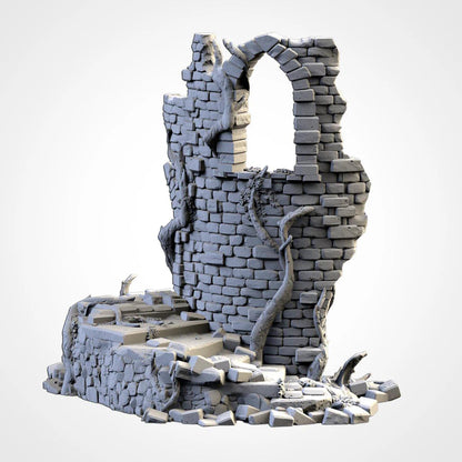 Abandoned City Ruins | 32/28mm Wargaming Scenery and Miniature Terrain