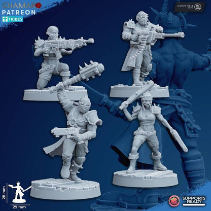 Heretic Cultists | 32/28mm Heroic-Scale Sci-Fi Infantry