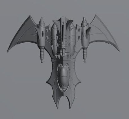 Cursed Elves Fleet Scale Bombers | Space Fleet Scale Sci-Fi Miniatures