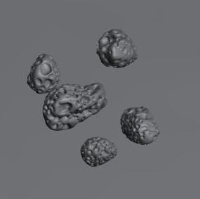 Fleet Scale Asteroids | Space Fleet Scale Sci-Fi Miniatures