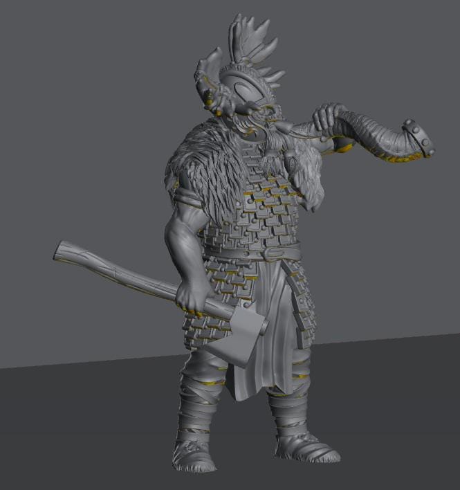 Savage Hillmen Command | 28mm Scale Fantasy Infantry Miniatures