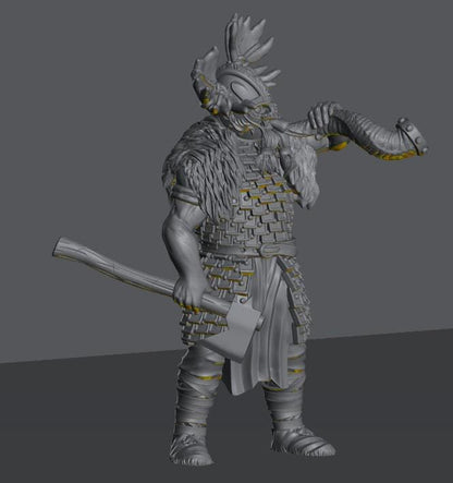 Savage Hillmen Command | 28mm Scale Fantasy Infantry Miniatures