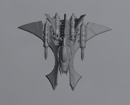Cursed Elves Aerial Bomber | 8mm Epic Scale Sci-Fi Vehicle Miniatures