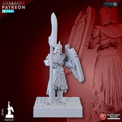 Undead Pharaohs Pyramid Guards | 28mm Heroic-Scale Fantasy Infantry Miniatures