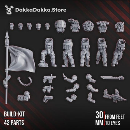 Guard Lead Detachment | 32/28mm Heroic-Scale Sci-Fi Infantry