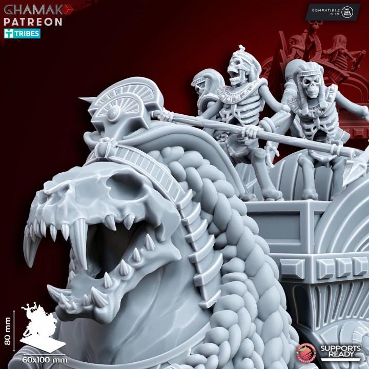 Undead Pharaohs Sphinx | 28mm Heroic-Scale Fantasy Monster Miniatures