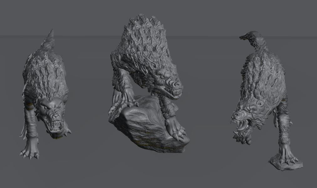 Feral Wolves | 28mm Scale Fantasy Beast Miniatures