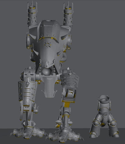 Corrupted Knight | 32/28mm Heroic-Scale Sci-Fi War Engine