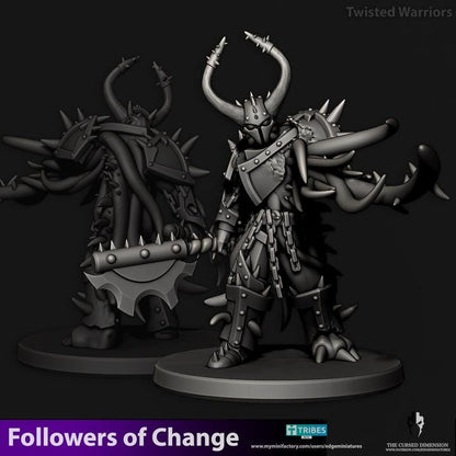 Fantasy Followers of Change Twisted Warriors | 28mm Heroic-Scale Fantasy Miniatures