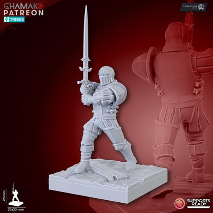 The Human Empire Elite Melee Infantrymen | 28mm Heroic-Scale Fantasy Infantry Miniatures