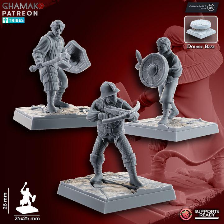 The Human Empire Melee Infantrymen | 28mm Heroic-Scale Fantasy Infantry Miniatures