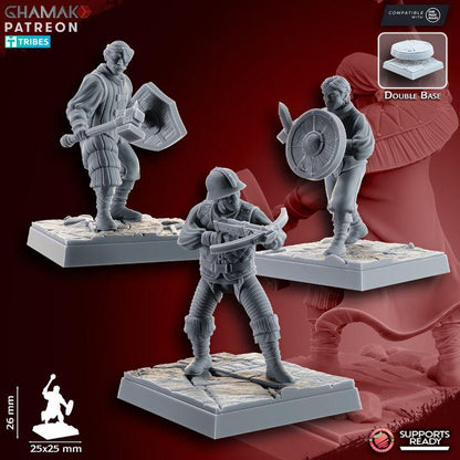 The Human Empire Melee Infantrymen | 28mm Heroic-Scale Fantasy Infantry Miniatures