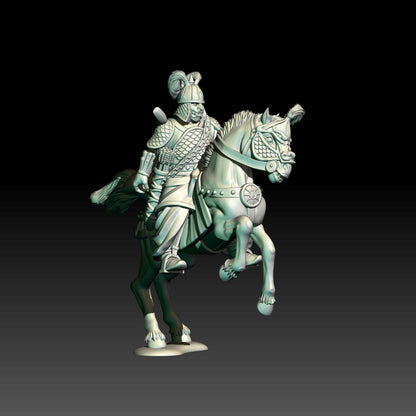 Chariot Raiders King | 28mm Scale Fantasy War Machine Miniatures