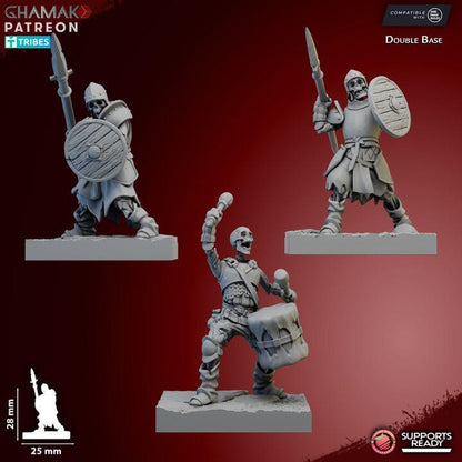 Vampire Skeletal Guard | 28mm Heroic-Scale Fantasy Infantry Miniatures