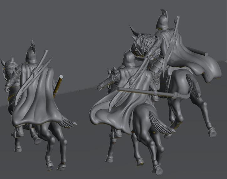 Oathbreaker Elven Knights | 28mm Scale Fantasy Cavalry Miniatures