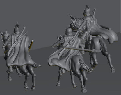 Oathbreaker Elven Knights | 28mm Scale Fantasy Cavalry Miniatures