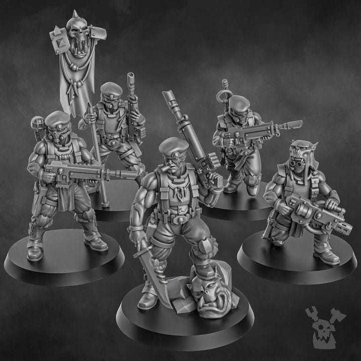 Guard Lead Detachment | 32/28mm Heroic-Scale Sci-Fi Infantry