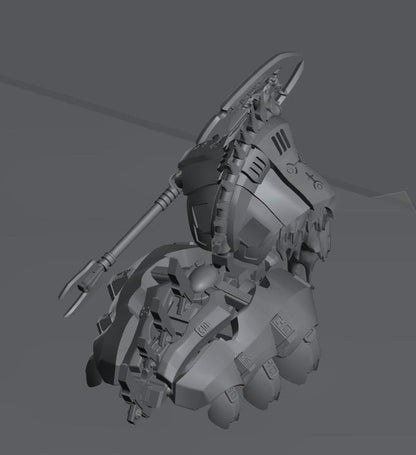 Undying Flying Lord | 32/28mm Heroic-Scale Sci-Fi Jetbike Miniatures
