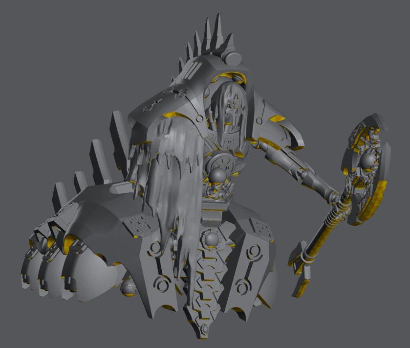Undying Flying Lord | 32/28mm Heroic-Scale Sci-Fi Jetbike Miniatures