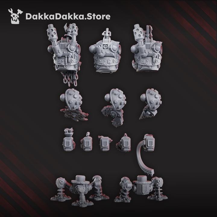 Porkaz Slasher Noids | 32/28mm Heroic-Scale Sci-Fi Walker Miniatures