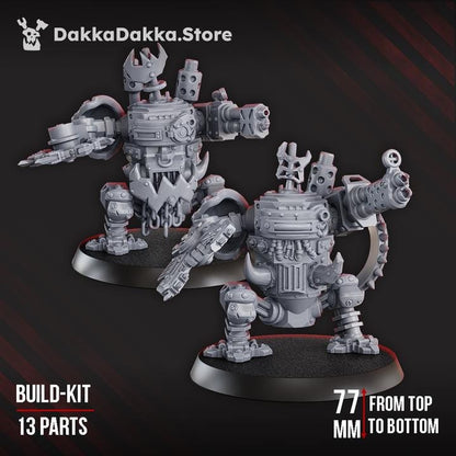 Porkaz Slasher Noids | 32/28mm Heroic-Scale Sci-Fi Walker Miniatures