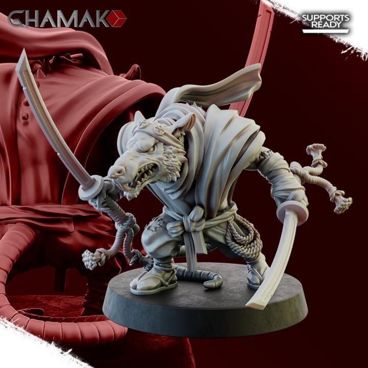 Ratmen Ninja Rats | 28mm Heroic-Scale Fantasy Infantry Miniatures