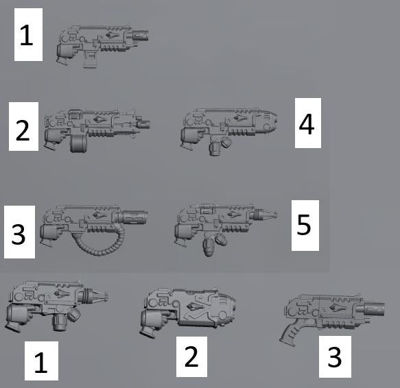Stormbringer Conversion Bits | Weapons, Shield and Armour Accessories for 28-32mm Sci-Fi Miniatures