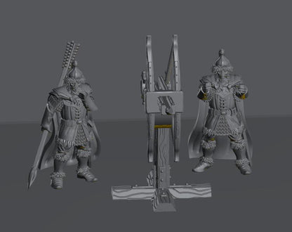 Dwarven Friends Ballista | 28mm Scale Fantasy War Machine Miniatures