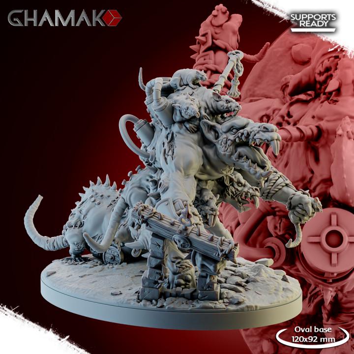 Ratmen Oni Abomination | 28mm Heroic-Scale Fantasy Monster Miniatures