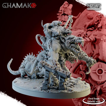 Ratmen Oni Abomination | 28mm Heroic-Scale Fantasy Monster Miniatures