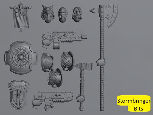 Stormbringer Conversion Bits | Weapons, Shield and Armour Accessories for 28-32mm Sci-Fi Miniatures
