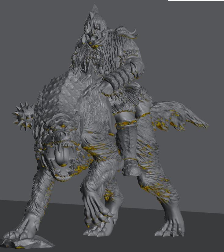 Generic Orc Hero | 28mm Scale Fantasy Infantry Miniatures