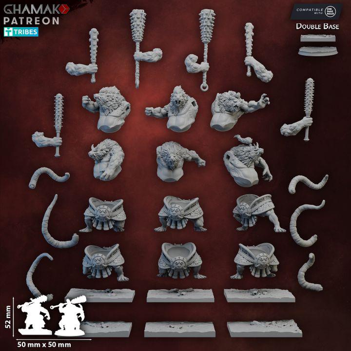 Ratmen RattOni Sumo | 28mm Heroic-Scale Fantasy Monster Miniatures