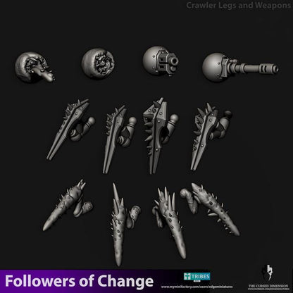 Followers of Change Crawlers | 32/28mm Heroic-Scale Sci-Fi Vehicle