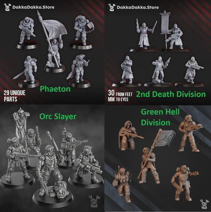 Guard Lead Detachment | 32/28mm Heroic-Scale Sci-Fi Infantry