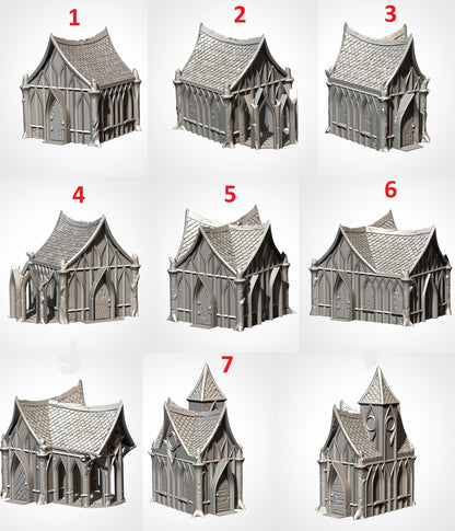 Wood Elf Village | 32/28mm Wargaming Scenery and Miniature Terrain
