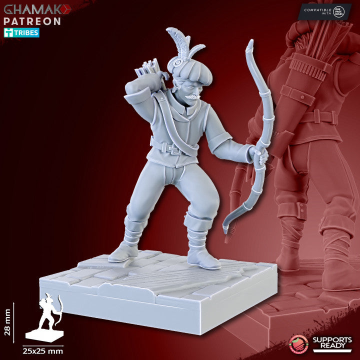 The Human Empire Ranged Infantrymen | 28mm Heroic-Scale Fantasy Infantry Miniatures
