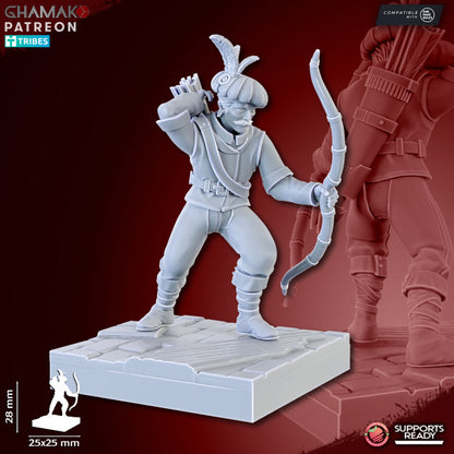 The Human Empire Ranged Infantrymen | 28mm Heroic-Scale Fantasy Infantry Miniatures