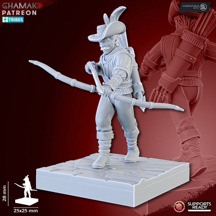 The Human Empire Ranged Infantrymen | 28mm Heroic-Scale Fantasy Infantry Miniatures