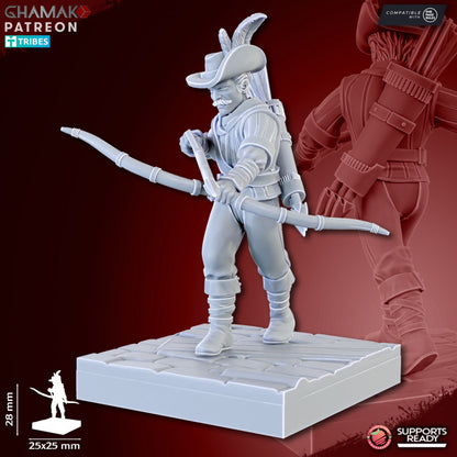 The Human Empire Ranged Infantrymen | 28mm Heroic-Scale Fantasy Infantry Miniatures